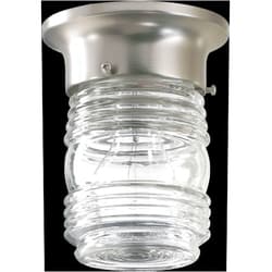 Quorum International 3009-3-65 1 Light Ceiling Flush Mount in Satin Nickel,