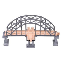 Ipetboom 1Pc Wooden Train Track, Wooden Train Track Risers Wooden Track Train Track Set Wooden Train Table Train Accessories Wooden Toys for Toddlers
