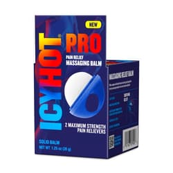 Icy Hot PRO Pain Relief Massaging Balm with Easy-Grip Applicator for Muscles & Joints, Fast-Acting, Moisturizing Formula with Maximum-Strength Menthol & Camphor, 1.25 Oz.