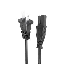Trospow 8.2ft Power Cord Replacement for Brother CS6000i CS8000 CS8060 SE-400 ES2000 White Baby-Lock Viking Pfaff Bernina Singer 5400 6180 6199 6160 Sewing Machine 2 Prong Power Cord Cable