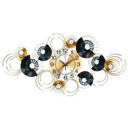 DYKKLKQ DENMER Wall Decoration Living Room Wall Decoration Metal Large Silent Wall Clock -A||88 * 45cm (A 88 * 45cm)