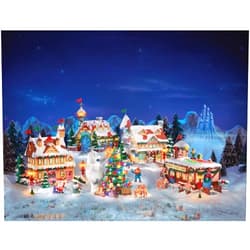 The Bradford Exchange Rudolph The Red Nosed Reindeer Holiday Village Set Lights Up (Brown, White, Green, Red, Blue)