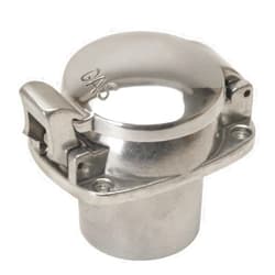 Moore Parts Polished Aluminum Flip Top Fuel Filler Cap With 4 Bolt Mounting Flange