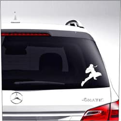 Aampco Decals Captain Falcon Gaming Car Truck Motorcycle Windows Bumper Wall Decor Vinyl Decal Sticker Size- [8 inch/20 cm] Tall/Color- Matte White