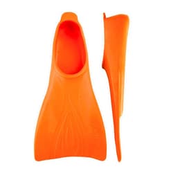 FINIS Booster Swim Fins for Kids - Floating Rubber Fins - Teaches Kick Technique - Open-Toe Design - Comfortable Fit - Green, 3XS