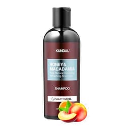 KUNDAL Natural Hair Shampoo [Fuzzy Navel Scent] Nourishing for Dry Hair with Honey, Argan, Macadamia Oils - Paraben & Sulfate Free, 10.14 oz (300ml)