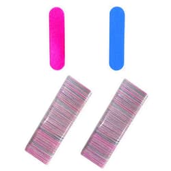 Wiselooker 200 Count Mini Nail File Disposable Emery Board Double Sided