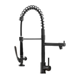 Fapully Commercial Pull Down Kitchen Sink Faucet with Sprayer Oil Rubber Bronze