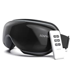 RENPHO Eye Massager FSA HSA Eligible, RENPHO Eyeris1 Eye Massager with Heat & Remote, Compression, Bluetooth, Eye Care Device for Eye Relax, Reduce Eye Strain, Improve Sleep, Birthday Gifts for Her Him