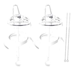 Generic 2Pack Sippy Cup Conversion Kit Compatible with Philips Avent Bottle, Transition Kit with Silicone Sippy Spout Nipple, Replacement Spouts Leak-Proof, BPA-Free, Easy to Clean