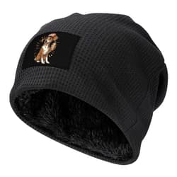 Generic Booze Hound Winter Beanie for Men Women Unisex Skull Cap Cuffed Fleece Lined Hat Thick Headwear