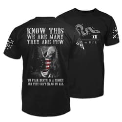 Warrior 12 Can't Hang Us All T-Shirt Patriotic Tribute Tee | American Pride Veteran Support Shirt | 100% Cotton Military Apparel