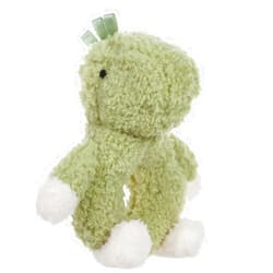 Apricot Lamb Baby Dinosaur Soft Rattle Toy, Plush Stuffed Animal for Newborn Soft Hand Grip Shaker Over 0 Months (Dinosaur, 6 Inches)