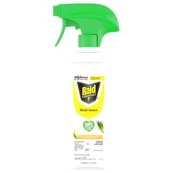 Raid Essentials Multi-Insect Killer Spray Bottle, Child and Pet Safe, for Indoor Use, Lemongrass Scent, 12 fl oz