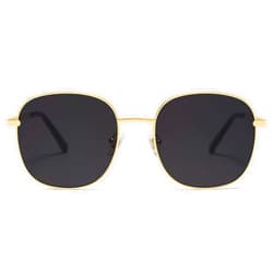 SOJOS Classic Trendy Square Sunglasses for Women Men Cute Big Frame Gold Shades SJ1137