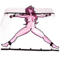 EroKun BDSM Straps Bondage Toys for Women Sexy Handcuffs Bracelets Set Bed Restraint for King/Queen Sized Bed Sex Resistance Bands Bedroom Adult Fun for Couples Sweater EK2