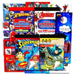 Marvel Superhero Potty Training Stickers for Boys Bundle - Over 400 Super Hero Reward Stickers for Toddlers Featuring Spiderman, Batman, Superman, More | Marvel Stickers Party Favors