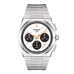 Tissot Mens PRX Automatic Chronograph 316L Stainless Steel case Automatic Watches, Grey, Stainless Steel, 13 (T1374271101100)