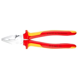 KNIPEX Tools - High Leverage Combination Pliers, Chrome, 1000V Insulated (206225)