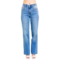Judy Blue Womens Jeans - High Waisted Trouser Straight Fit