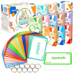 AuroTops 1012 Sight Words/Phonics Flash Cards, Dolch & Fry High Frequency Site Words, Learn to Read CVC Blends,Short/Long Vowel Sounds, Flash Cards Games for PreK Kindergarten 1 2 3 4 5 6 Grade,Kids 4-13 Years
