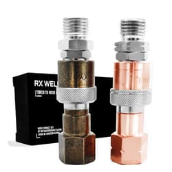 RX WELD Oxy-Fuel Quick Connect Torch To Hose Fittings, Cutting Torch Hose Quick Connect Sets