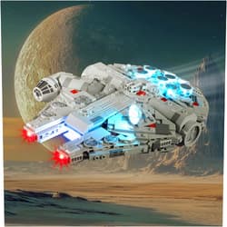 BRIKSMAX 2.0 Light Kit for Lego Millennium Falcon -Innovative Led Lighting Compatible with Lego Star Wars 75375 - Not Included Lego Set