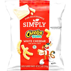 Simply Cheetos Puffs White Cheddar Cheese Flavored Snacks, 10 Count