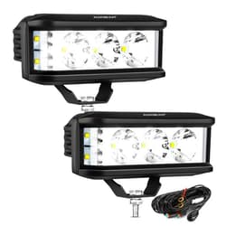 Auxbeam 5in 68W Offroad Driving Lights, 6800LM Side Shooter LED Light Bar with White Spot Flood Combo Beam, Waterproof Offroad Fog Light for UTV ATV Jeep Wrangler Motor Truck Boat