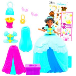 Disney Princess Fashion Surprise Doll Set - Bundle with Disney Princess Jasmine Dolls Plus Accessories, Stickers, More | Disney Princess Toys for Girls