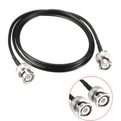 OLOEY 33ft /10m BNC Male to BNC Male RG174 Coaxial Extension Cable Video Signals, CCTV, DVR, Camera, CB Ham Radio Antenna Oscilloscope Spectrum Analyzer Signal Generator