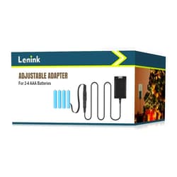 Lenink Adjustable AC Power Supply Adapter for 2 AAA 3 AAA 4 AAA Batteries, 3V, 4.5V, 6V, AAA Battery Replacement Adapter (Black)