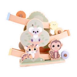 Joueco Wooden ramp The Wildies Family tree and 3 wheels
