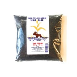 Moose Lake Wild Rice - Minnesota Cultivated Wild Black Rice with Recipes - Hand Harvested Wild Rice - 16 oz