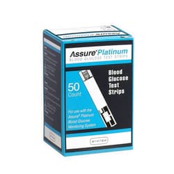 Assure Platinum Glucose Test Strips for Meter 50ct