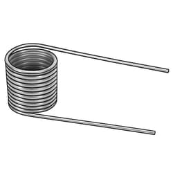 GRAINGER APPROVED Torsion Spring, 360 Deg, 0.798 OD