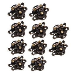OSALADI 20pcs Vintage Cabinet Latcg Wooden Box Latch Hasp Decorative Latch for Jewelry Boxes Wood Buckle Easy Install