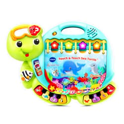 VTech Touch and Teach Sea Turtle Interactive Learning Book, Green