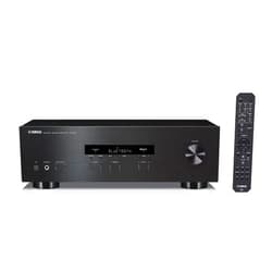 Yamaha R-S202 Stereo Receiver with Built-In Bluetooth Connectivity, Up to 100W Per Channel at 8 Ohms, 4 x RCA-In, 1 x RCA-Out, Front Panel 1/4