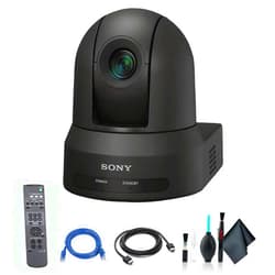 Sony SRG-X40UH 4K/HDMI/USB Optical 40x Zoom PTZ Camera with PoE+ Black SRG-X40UH/B, Cat5e Ethernet Cable, Cleaning Set, HDMI Cable - Bundle