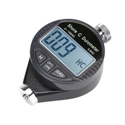 Saluaqui Digital 100HD C Durometer Shore Rubber Hardness Tester, LCD Display Meter, Easy to Read, Widely Used, Industrial Standard with Measuring Range 0 100° for Machining Measurement
