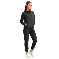 Junlan Sauna Suit for Women Sweat Sauna Pants Sweat Jacket Gym Workout Vest Sweat Suits for Women