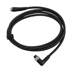 CRIDENG L-Shape Battery Power Cord, Power Cord Compatible For Daiwa For Elbow 2 Holes Electric Fishing Reel Battery Power Connection Line, Battery Power Cord For Dawa Shimanos (2m)