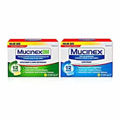 Mucinex DM 12-Hr Max Strength Expectorant and Cough Suppressant (42ct) & Mucinex Max Strength 12-Hr Chest Congestion Expectorant(42ct)-1 ea