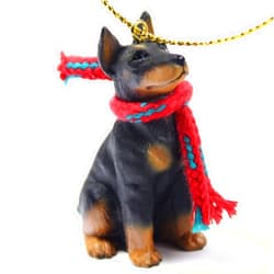 Conversation Concepts Doberman Pinscher Tiny One Miniature Christmas Ornament - 1.5