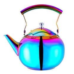 Moxinox Colorful Tea Kettle,2.1 Quart Tea Kettle,Teapot for Stovetop,Food Grade Stainless Steel Teapot with Stainless Steel Handle for Tea, Coffee, Milk