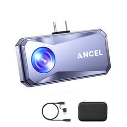 ANCEL IR101 Thermal Camera, 256x192 IR Resolution Thermal Imaging Camera for Android (USB-C), 25Hz Refresh Rate Infrared Camera, 0.24W Low-Power Thermal Imager for Home Electrical PCB Inspection