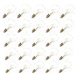 Abeja G40 Replacement Light Bulbs, 5W Clear Globe Bulb fits E12/ C7 Candelabra Screw Base Sockets, 1.5 Inch Clear Light Bulbs for Indoor Outdoor Patio Decor, 25Pack