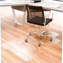 100pointONE Office Chair Mat for Hardwood Floor, 30” x 48” Clear Desk Chair Mat for Hard Floors, Easy Glide Floor Protector Mat for Home Office Rolling Chair