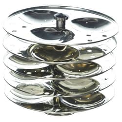 T TABAKH Tabakh 5-Rack Stainless Steel Hawkins Type Idli Stand, Makes 15 Idlys